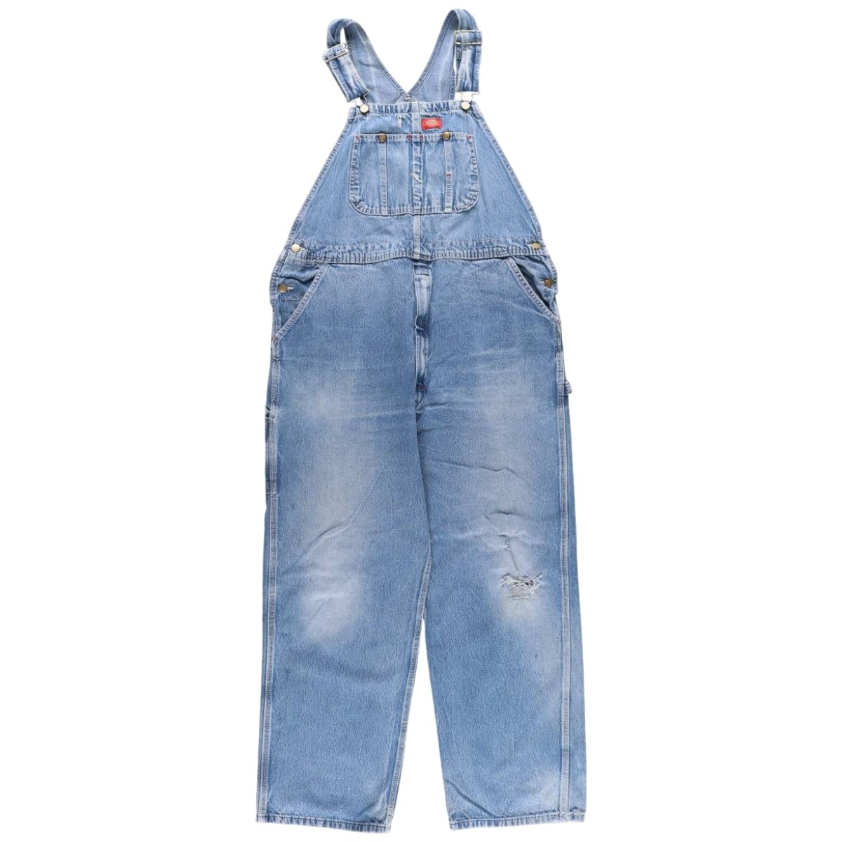 古着 ビッグサイズ ディッキーズ Dickies デニムオーバーオール メンズw41相当/eaa608222
