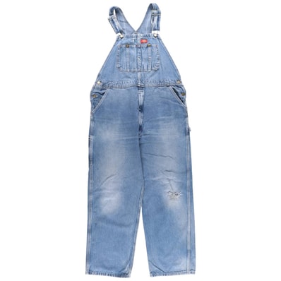 古着 ビッグサイズ ディッキーズ Dickies デニムオーバーオール メンズw41相当/eaa608222