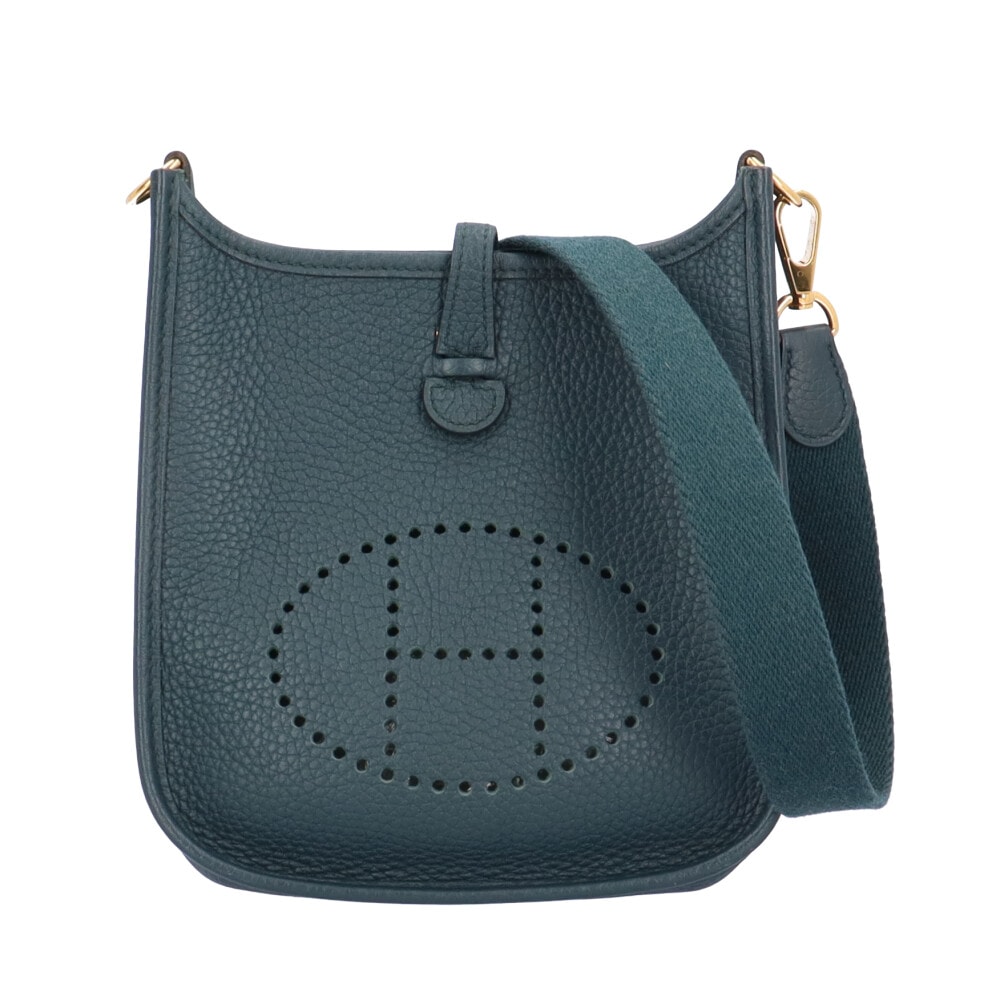 エルメス エブリンTPM ショルダーバッグ トリヨンクレマンス グリーン レディース HERMES  中古