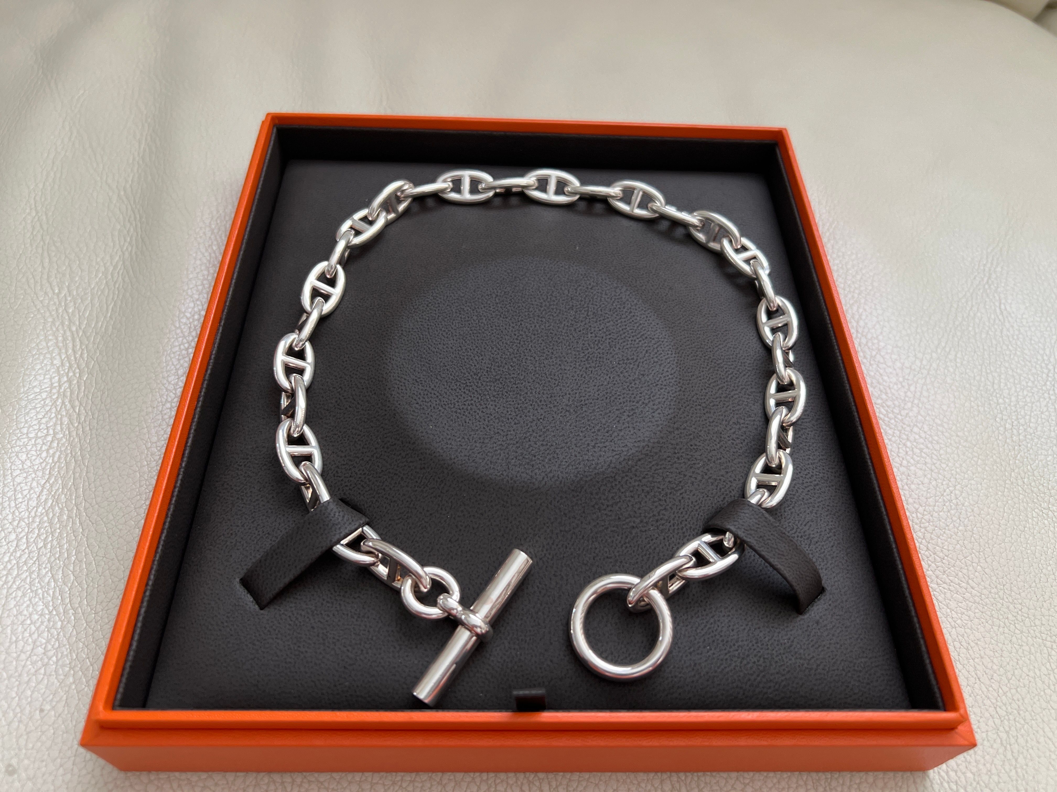Hermes Chaine D'ancre GM Necklace Large Model "Silver"
