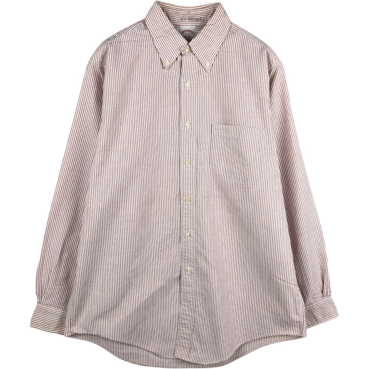 古着 ブルックスブラザーズ Brooks Brothers Est.1818 長袖 ボタンダウンシャツ USA製 メンズL相当/eaa677056