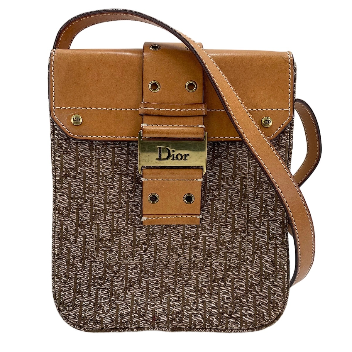 ディオール Dior キャンバス トロッター ショルダーバッグ【中古】