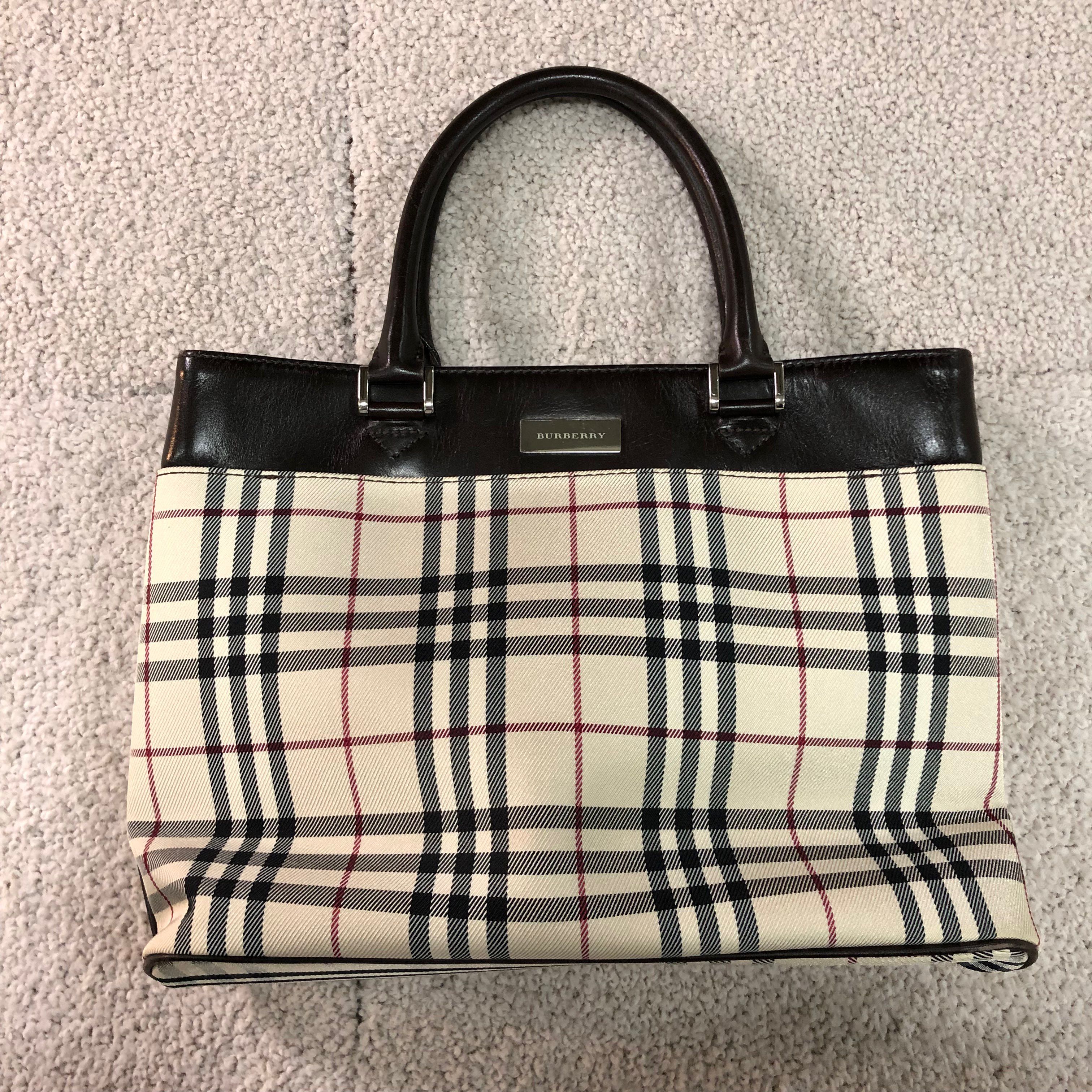 バーバリー チェック ハンドトートバッグ