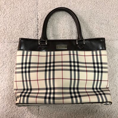 バーバリー チェック ハンドトートバッグ