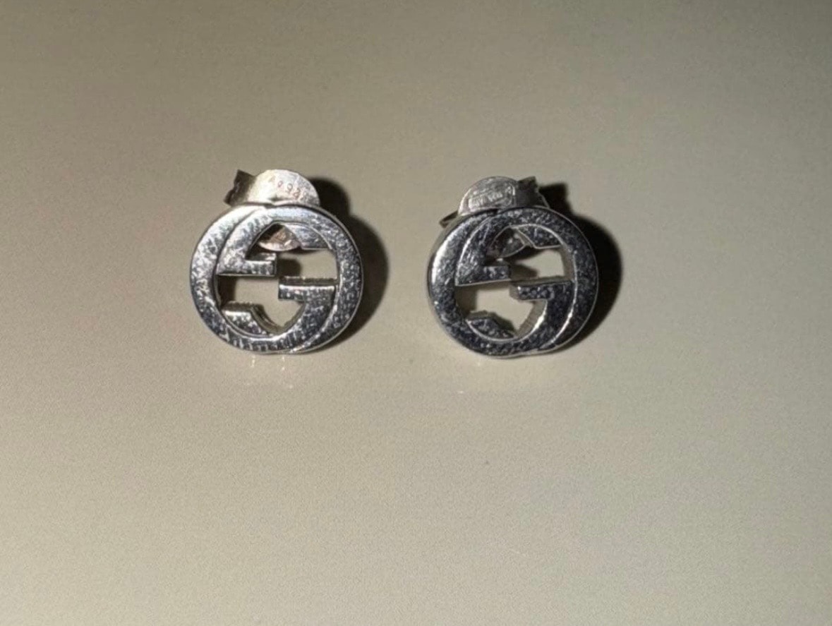 GUCCI Interlocking G Earrings In Silver