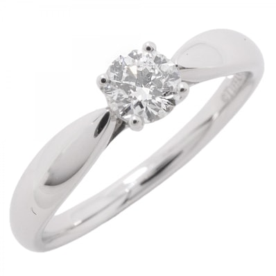 ★最終価格★SALE【6jfb0367】ティファニー リング ハーモニー 1PD Pt950 プラチナ ダイヤモンド 0.24ct 7.5号【中古】レディース