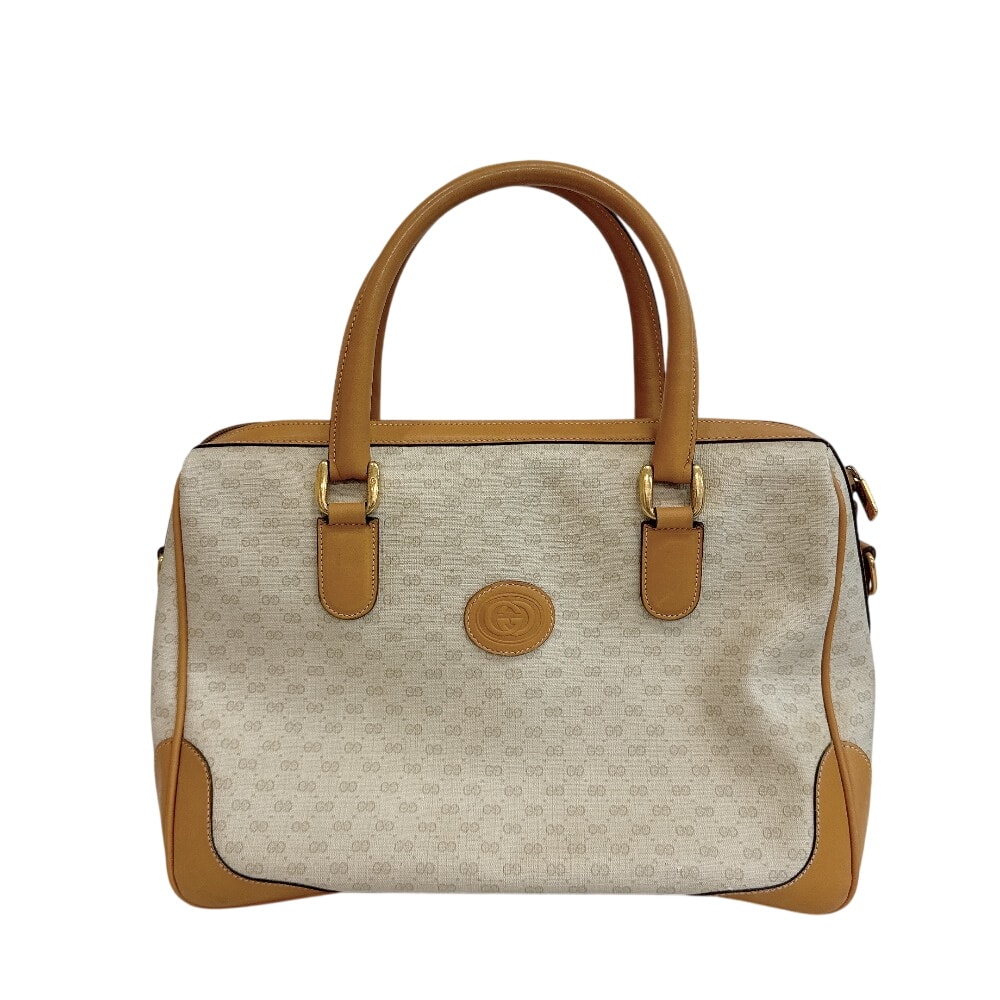 グッチ GUCCI ハンドバッグ マイクロGG ヴィンテージ ベージュ