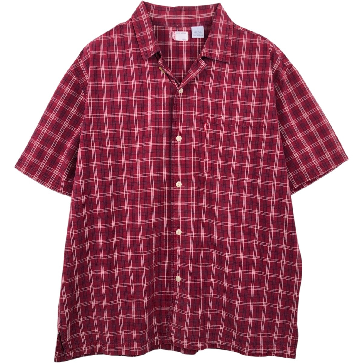 古着 リーバイス Levi's 半袖 オープンカラー コットンシャツ ボックスシャツ メンズL相当/eaa668791