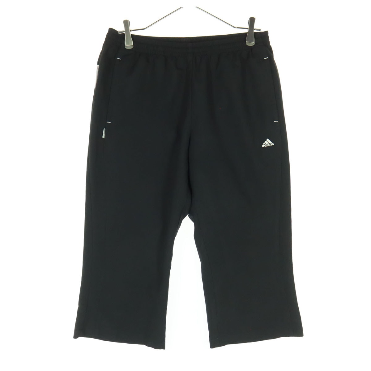 adidas アディダス クロップド ナイロンパンツ OT ブラック