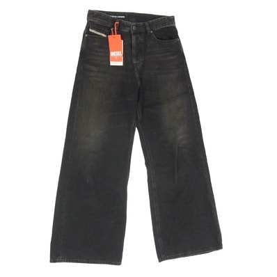 DIESEL ディーゼル 1996 d-sire 09J96 Relaxed Jeans ローウエスト ローライズ デニム パンツ ブラック系 24【中古】