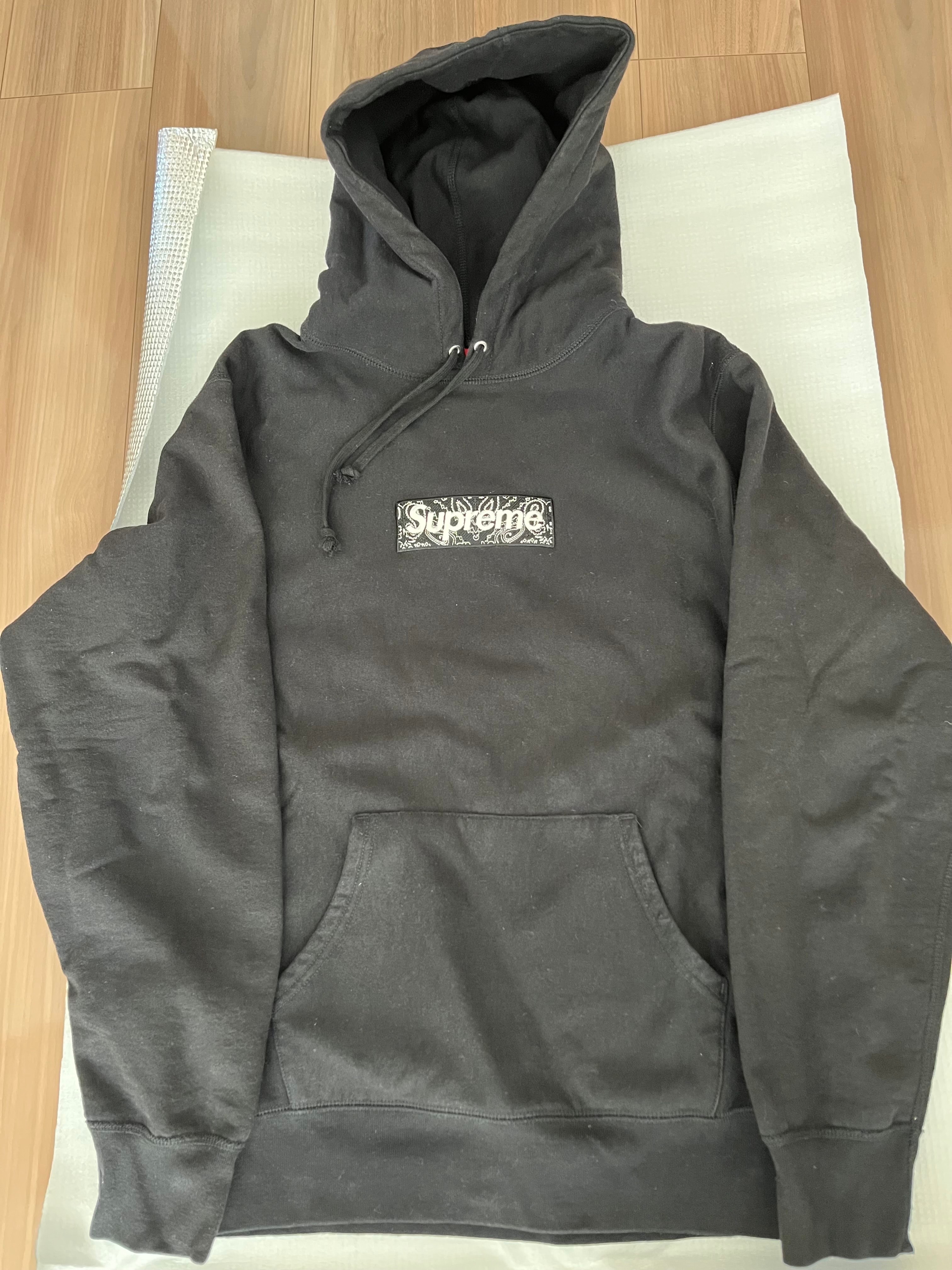 Supreme Bandana Box Logo Hooded Sweatshirt "Black"