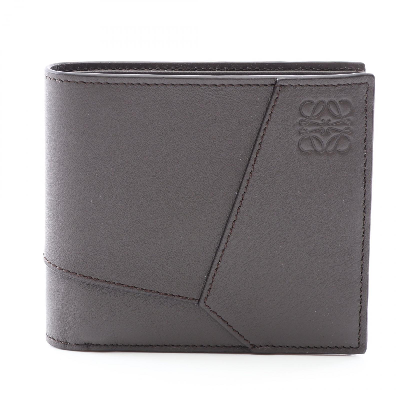 ロエベ LOEWE PUZZLE EDGE BIFOLD パズル エッジ バイフォールド 二つ折り財布 財布 レザー メンズ レディース グレー系 C510302X161220 【新品】