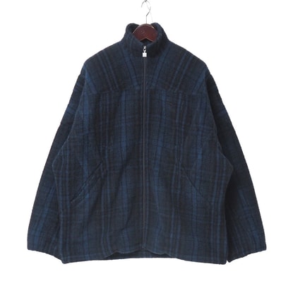 BALENCIAGA バレンシアガ TRACKSUIT JACKET トラックスーツ ジャケット ジャケット サイズ44 ジップアップ ブルゾン チェック スポーティB ウール ブランド古着【中古】20251204/RA6798