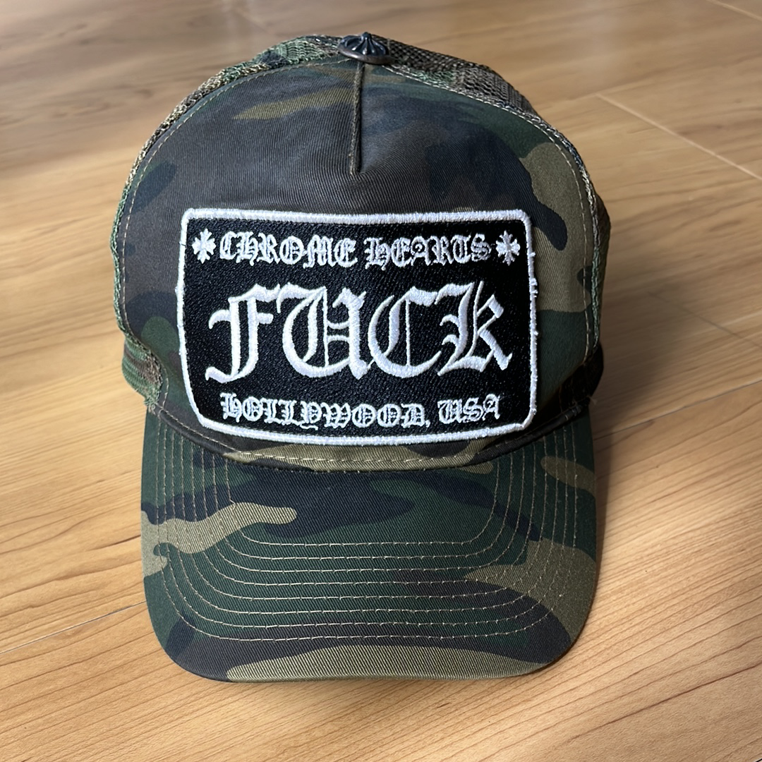 Chrome Hearts Tracker Cap Fuck Camouflage "Green/Brown"