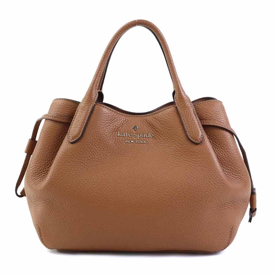 ケイトスペード Kate Spade ハンドバッグ レザー ブラウン レディース【中古】 56835b