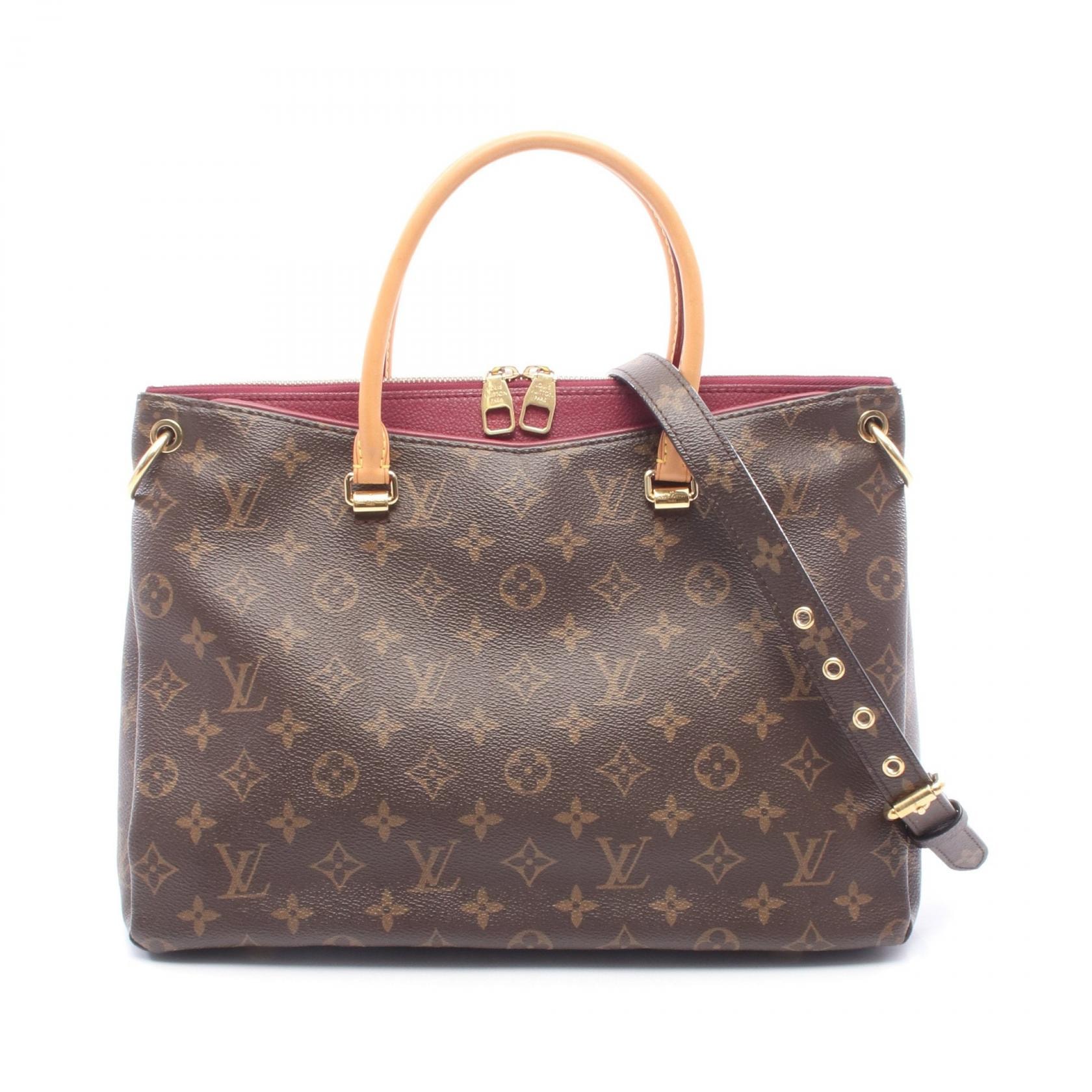 ルイ・ヴィトン LOUIS VUITTON パラス ハンドバッグ バッグ PVCコーティングキャンバス レザー モノグラム オロール レディース ブラウン系 / ボルドー系 M40906 【中古】