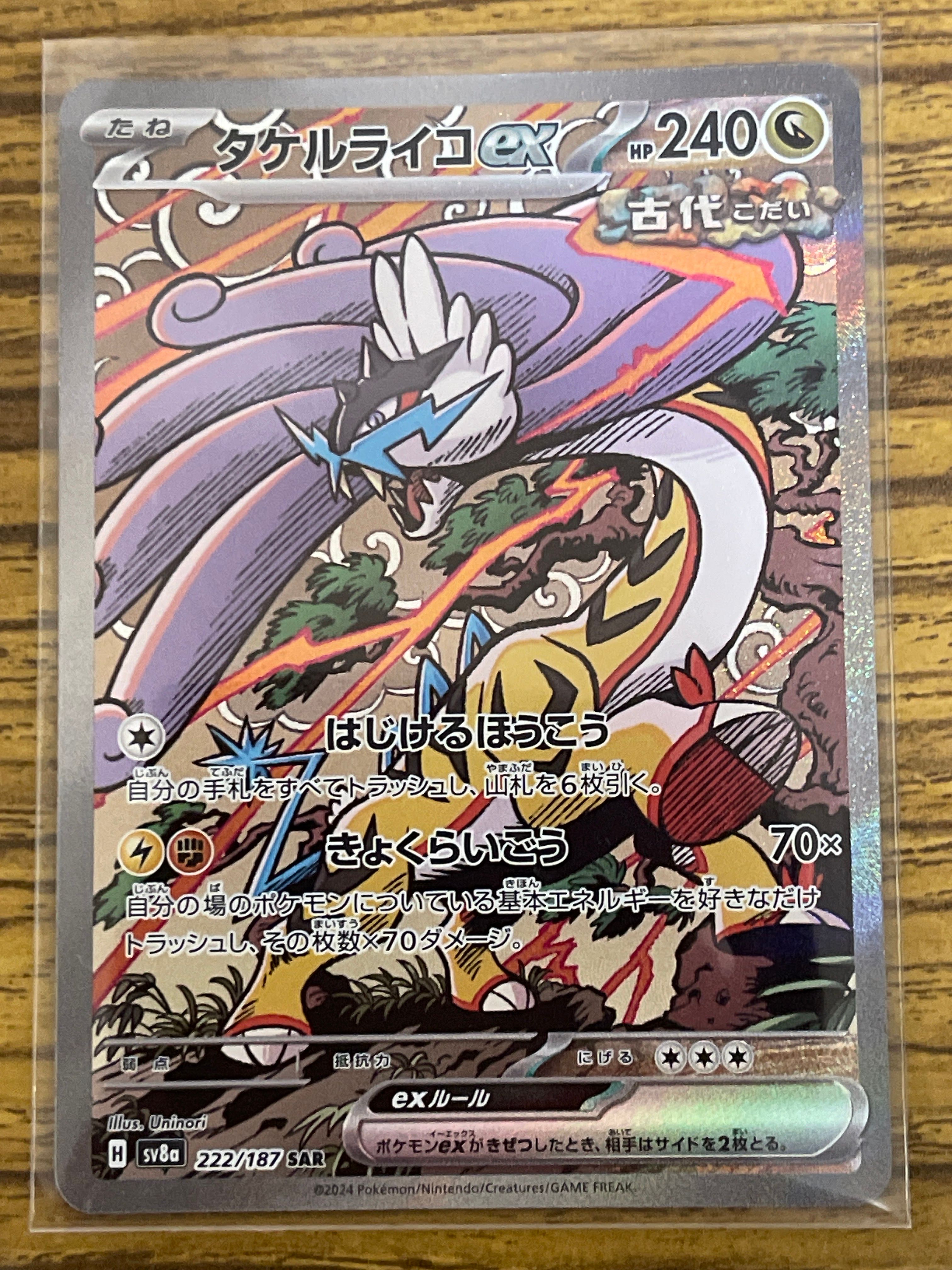 タケルライコex SAR [SV8a 222/187](ハイクラスパック「テラスタルフェスex」)