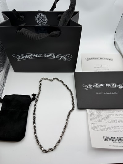 Chrome Hearts Paper Chain Necklace "Silver"