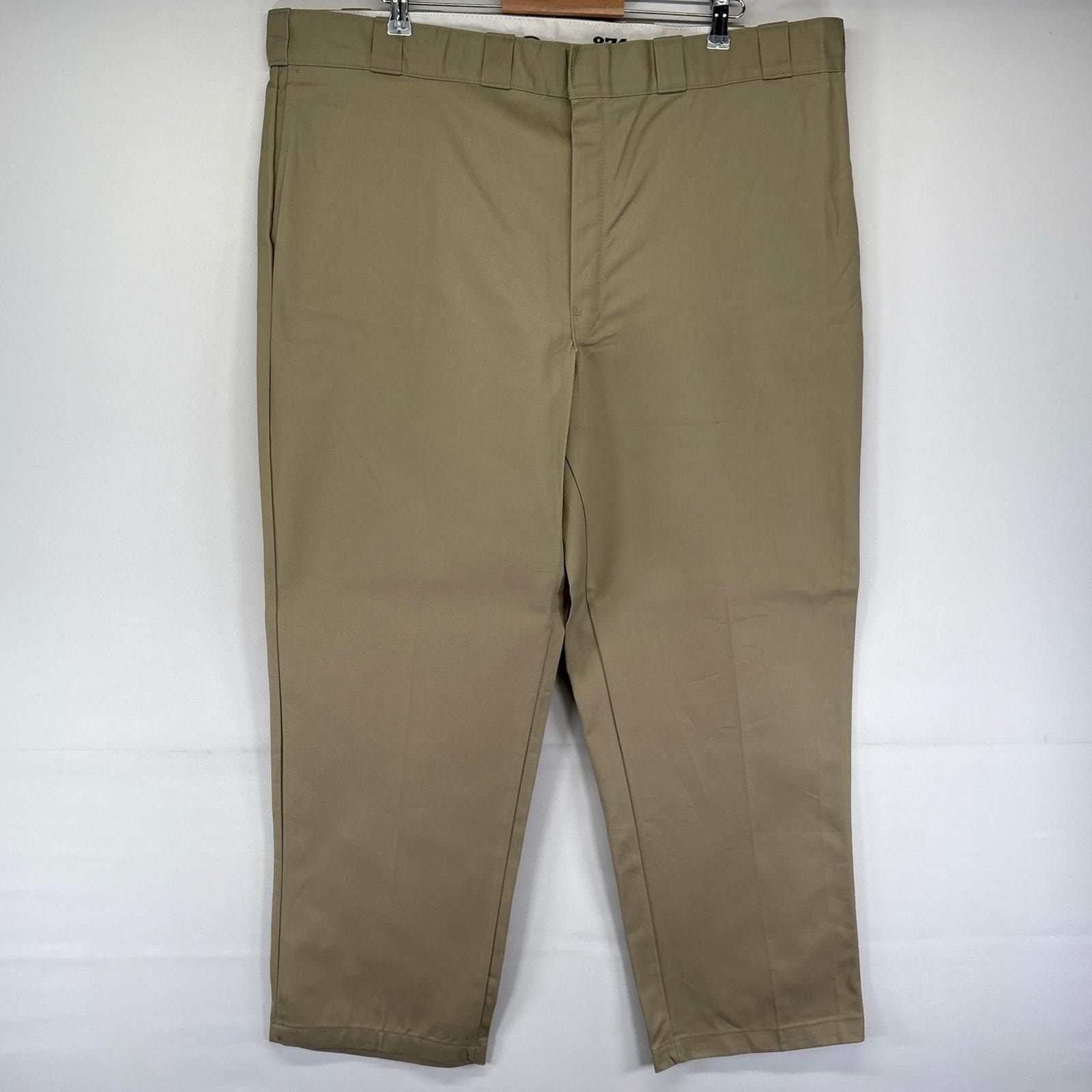 古着 ディッキーズ Dickies パンツ ワークパンツ 874 ジッパーフライ ストレート チノパン 大きいサイズ W46 L30 ベージュ系 メンズ