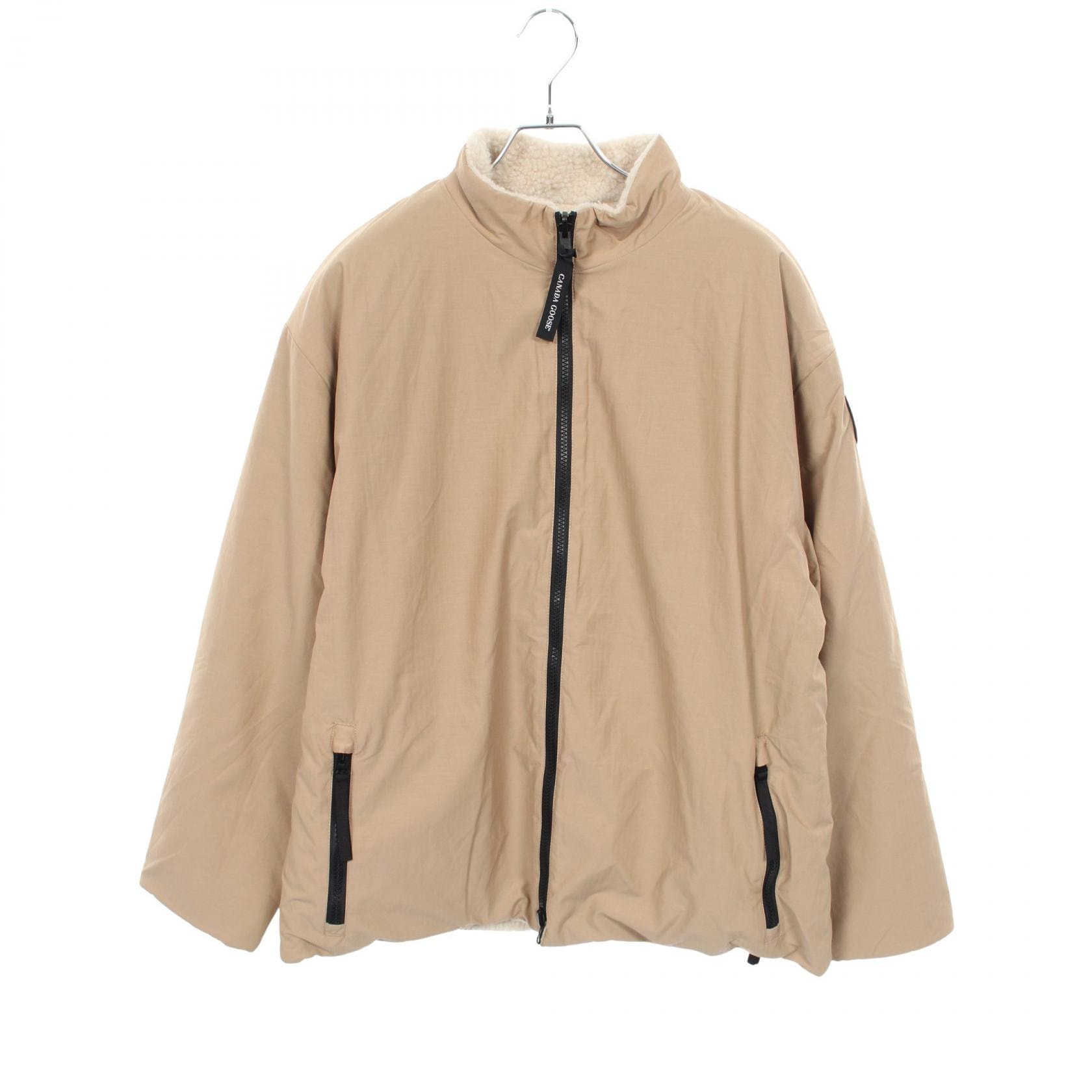 カナダグース CANADA GOOSE Kinross BLACK LABEL キンロス リバーシブル フリース 衣料品 アウター ナイロン コットン メンズ ベージュ系 2463MBA 【中古】