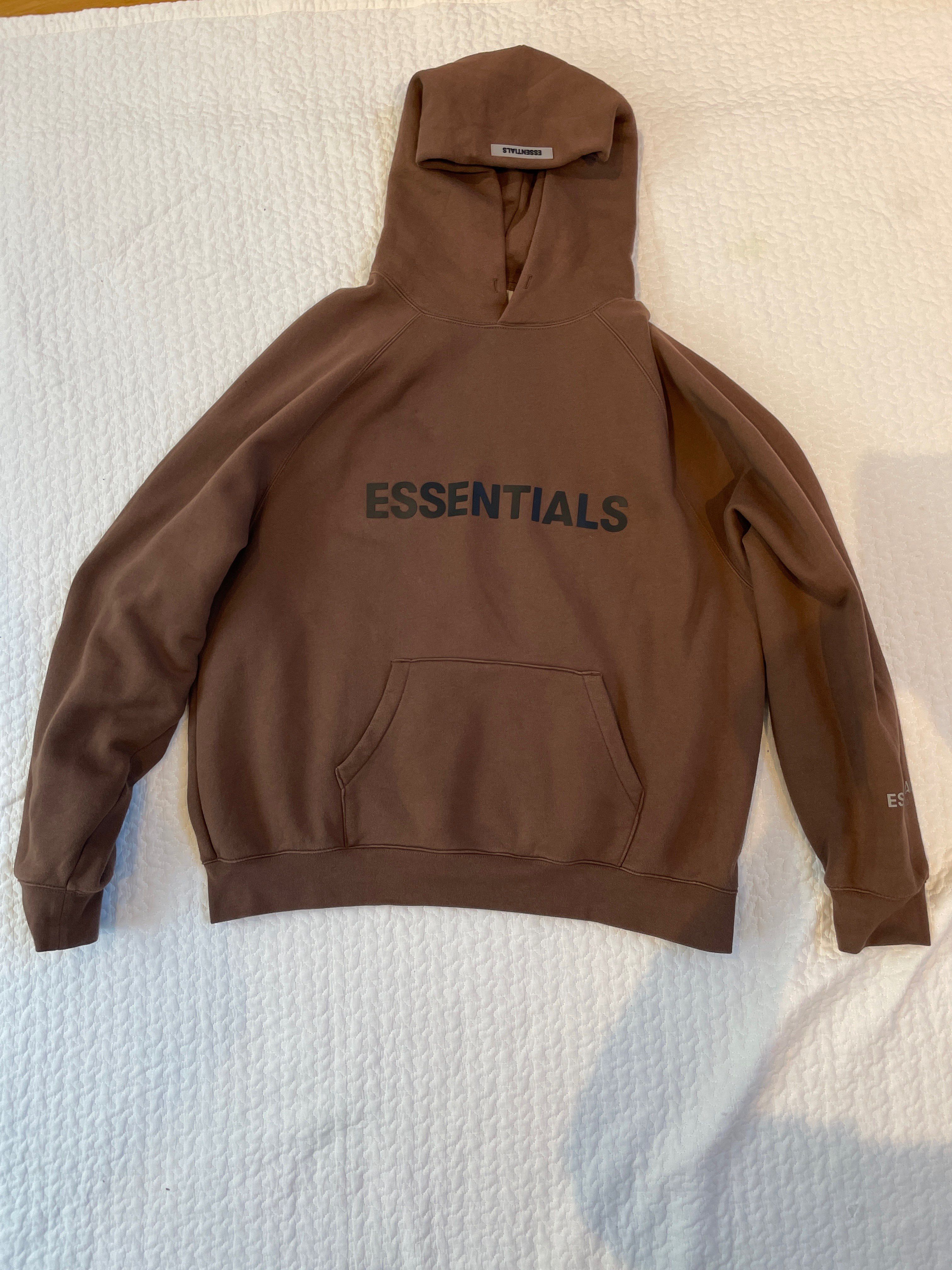 FEAR OF GOD ESSENTIALS / SSENSE 3D Silicon Applique Pullover Hoodie "Rain Drum"