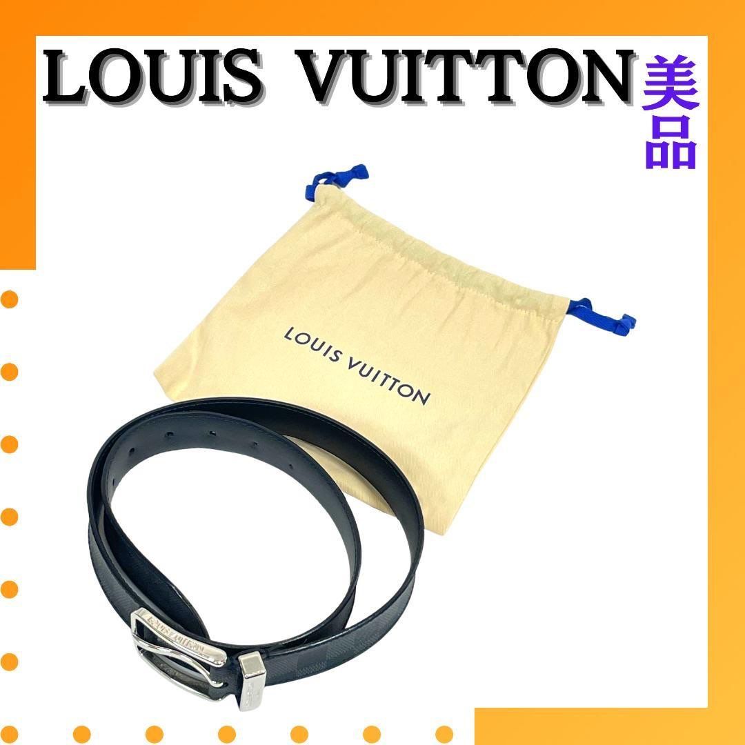 【美品】ルイヴィトン ダミエ グラフィット サンチュール ポンヌフ ベルト