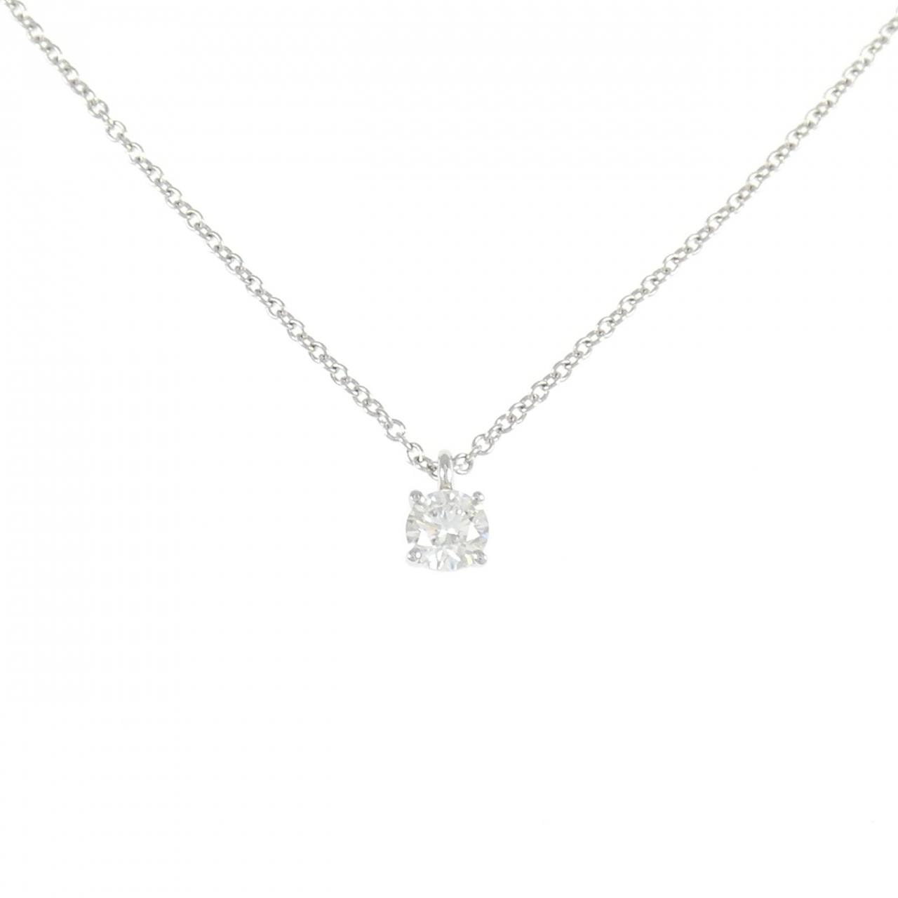 ティファニー ソリティア ネックレス 0.22CT H VS1 3EXT