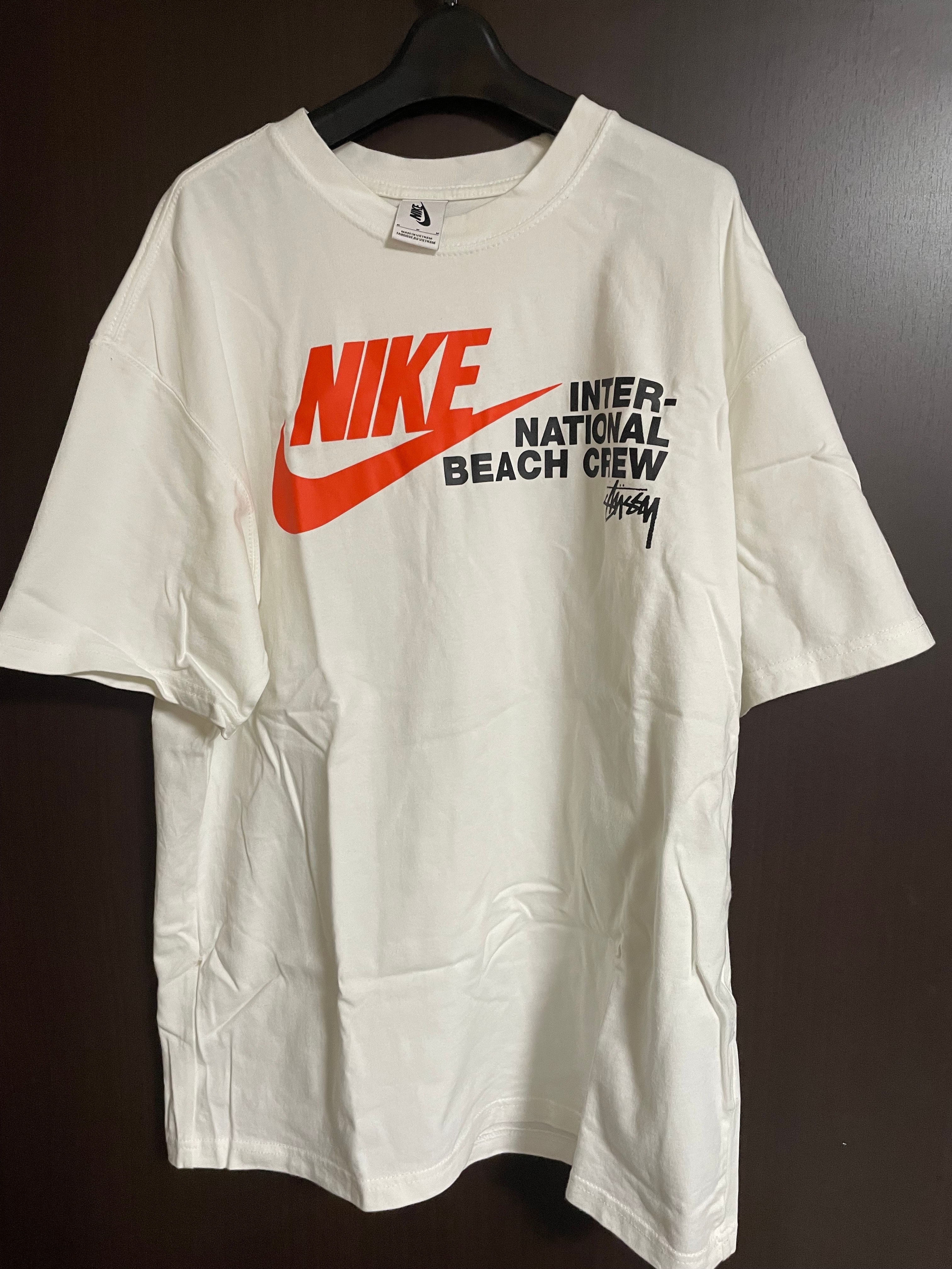 Nike x Stussy International Beach Crew T-Shirt "White"