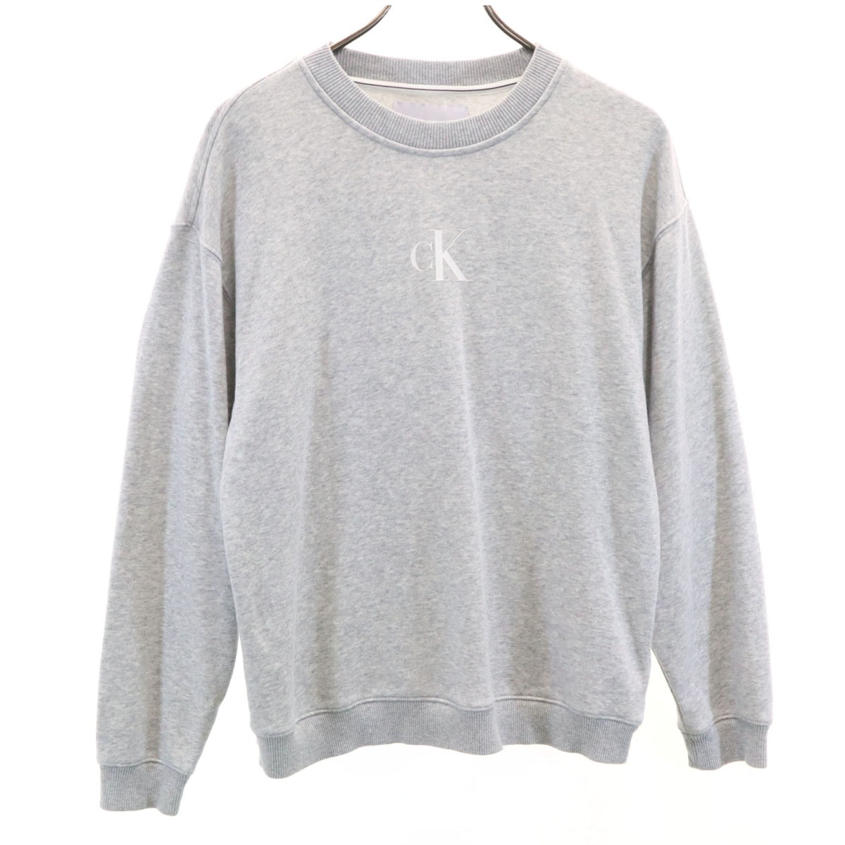 Calvin klein Jeans カルバンクラインジーンズ 長袖 スウェット トレーナー S グレー