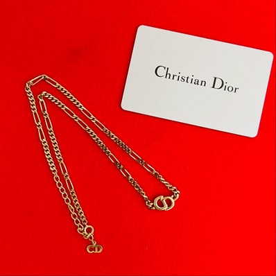 Christian Dior ディオール CD ロゴ GP ネックレス ゴールド
24-10