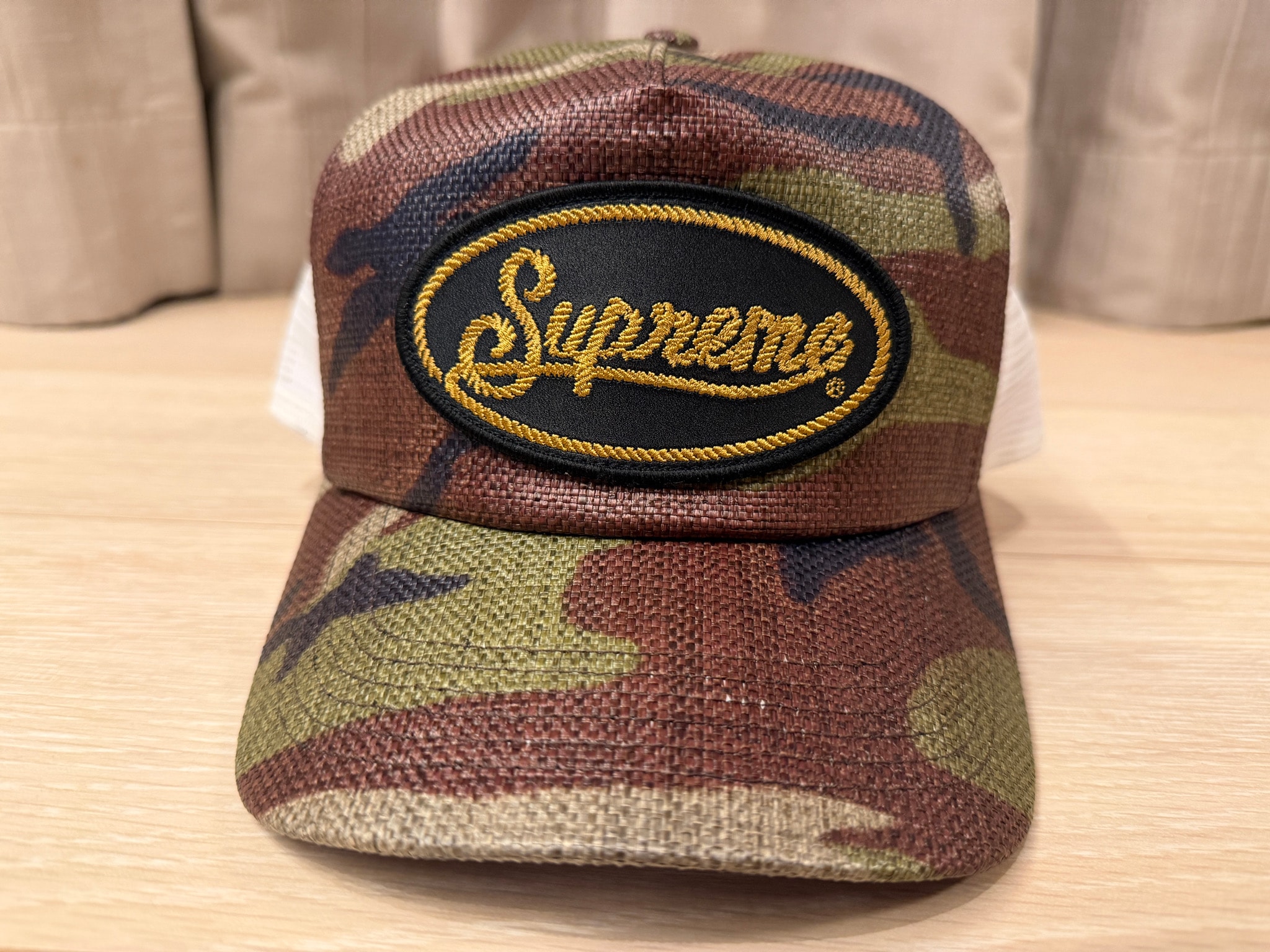Supreme Raffia Mesh Back 5-Panel "Woodland Camo"