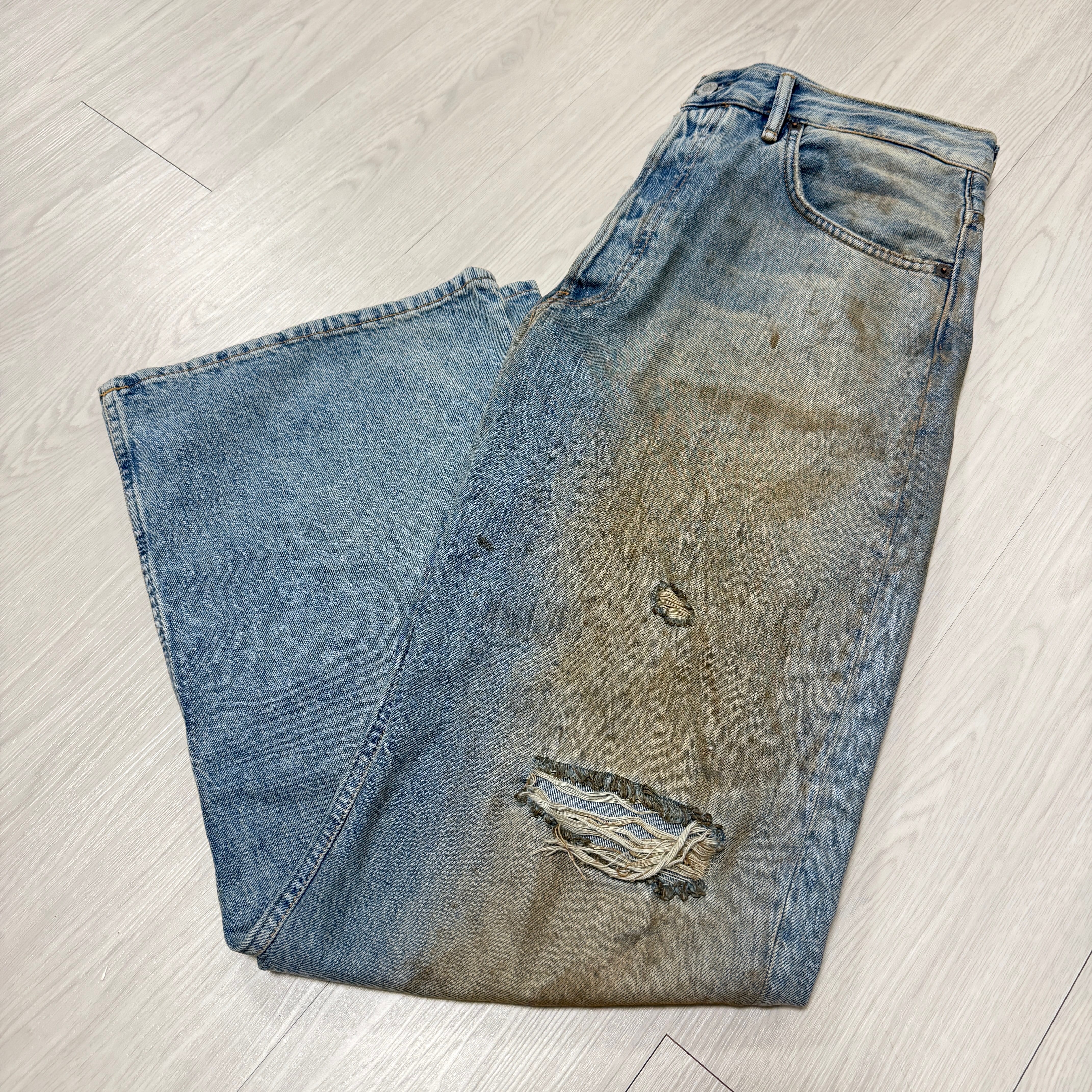 Acne Studios Loose Fit Jeans 2021M "Mid blue"