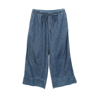ヴァレンチノ Valentino ワイド デニムパンツ 衣料品 ボトムス コットン レディース ブルー系 【中古】