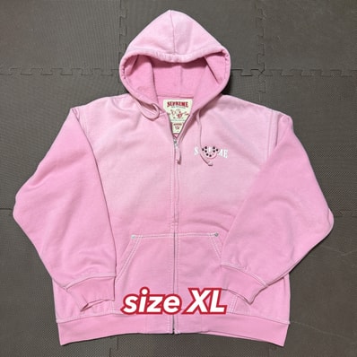 Supreme x True Religion Zip Up Hooded Sweatshirt "Pink"