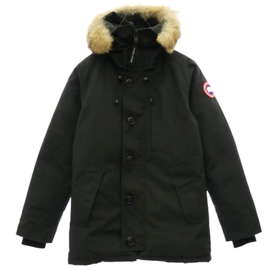 CANADA GOOSE カナダグース 3426MA CHATEAU PARKA シャトー パーカ サザビーリーグタグ ファー ダウン ジャケット ブラック系 S【中古】