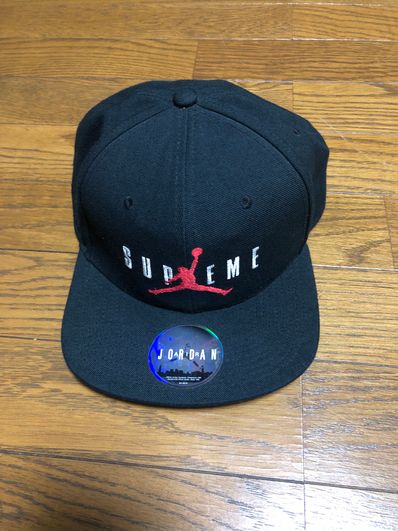 Supreme NIKE Air Jordan 6-Panel Cap "Black"