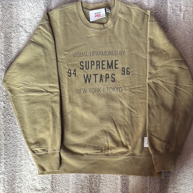 Supreme / WTAPS Crewneck "Light Olive"