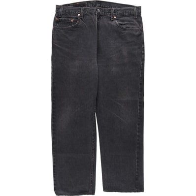 古着 00年代 リーバイス Levi's 505-0260 RELAXED FIT TAPERED LEG ブラックデニム テーパードデニムパンツ USA製 メンズw37相当/eaa634292