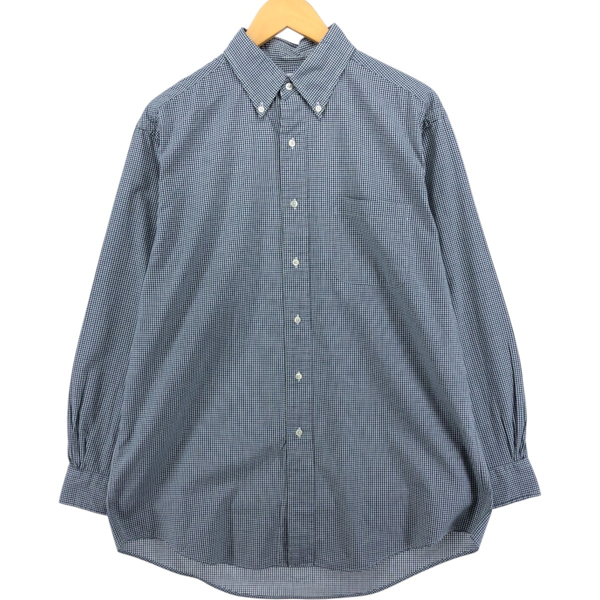 古着 ブルックスブラザーズ Brooks Brothers Est.1818 長袖 ボタンダウンチェックシャツ メンズL相当/eaa571230