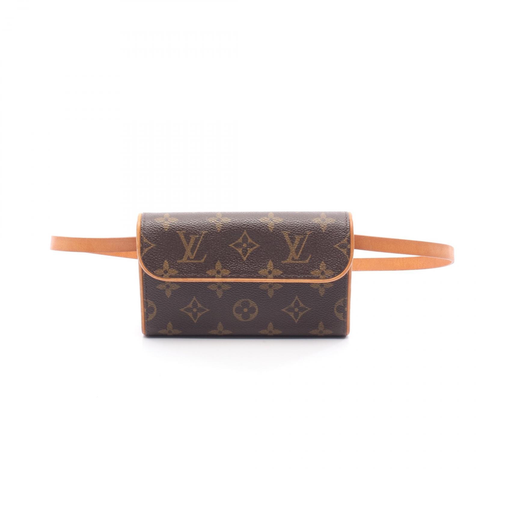ルイ・ヴィトン LOUIS VUITTON ポシェットフロランティーヌ ウエストバッグ ボディバッグ バッグ PVCコーティングキャンバス レザー モノグラム レディース ブラウン系 M51855 【中古】