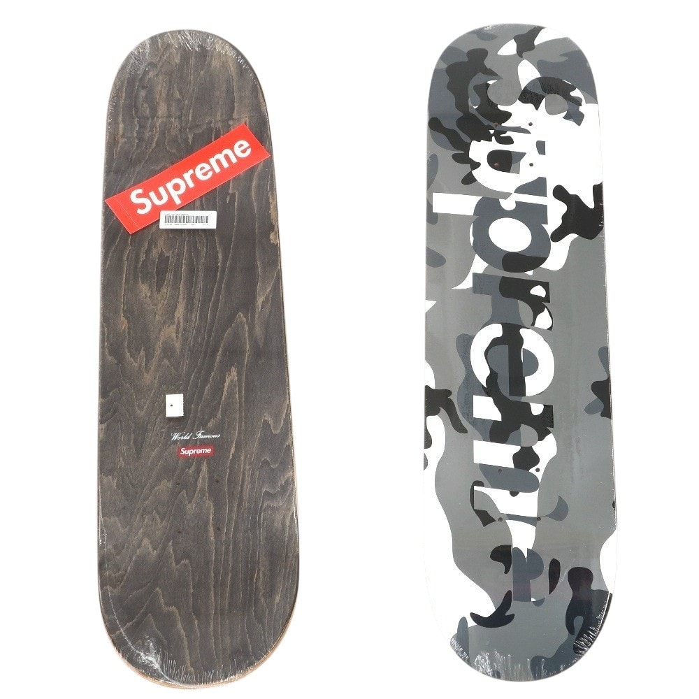 【中古】シュプリーム Supreme 2020年秋冬 Camo Logo Skateboard スケートボード デッキ スケボー グレーxブラック【メンズ】