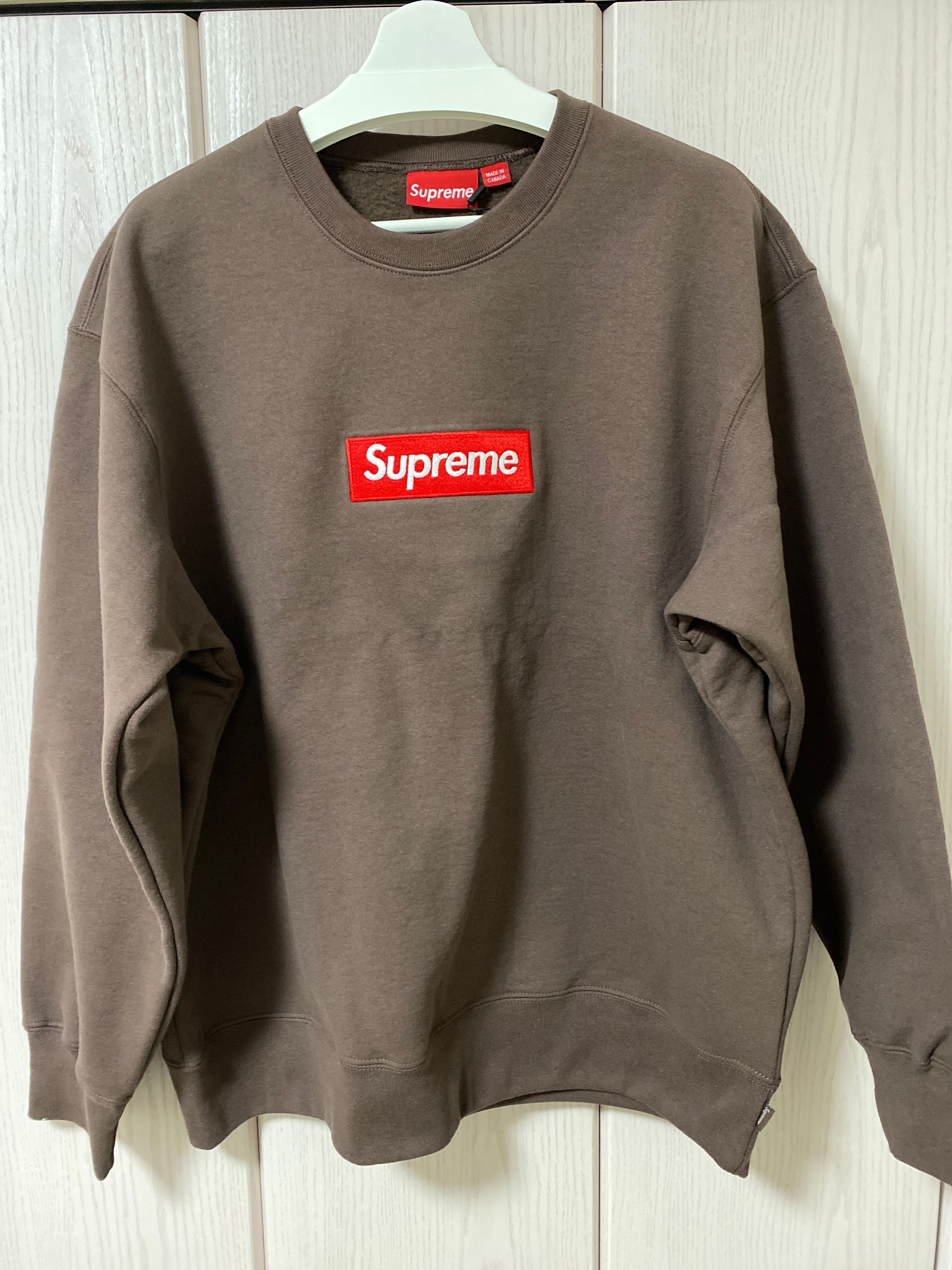 Supreme Box Logo Crewneck "Brown" (22FW)
