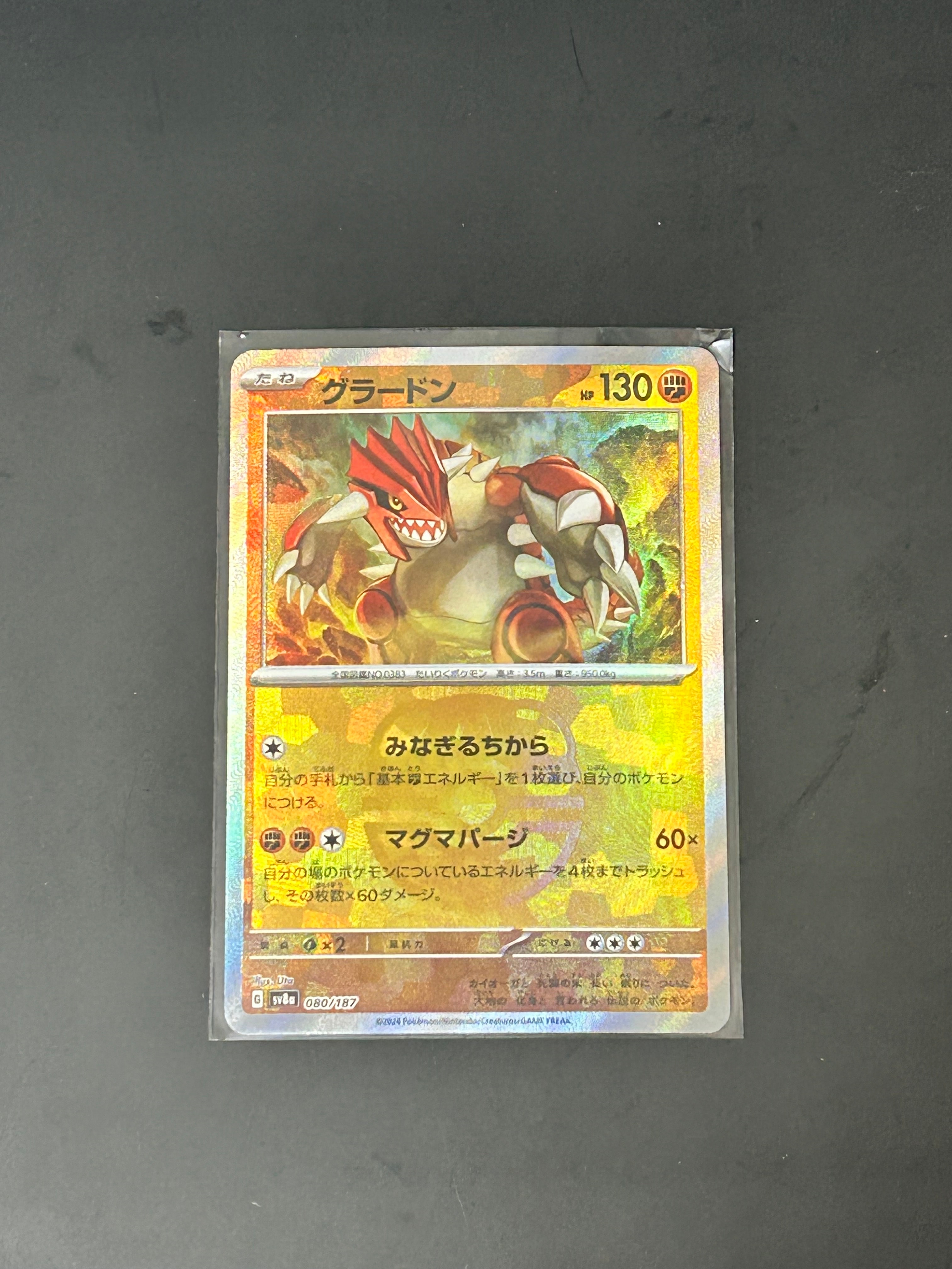 グラードン :マスターボールミラー [SV8a 080/187](ハイクラスパック「テラスタルフェスex」)