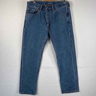 古着 リーバイス Levi's デニムパンツ 505 ブルーデニム ジーンズ ジーパン ストレート 大きいサイズ w36 L32 インディゴブルー メンズ