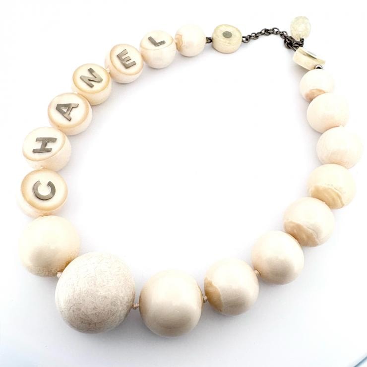 【希少】CHANEL ヴィンテージ ロゴ ボールネックレス 99A 1999年 鑑定済み 正規品 シャネル