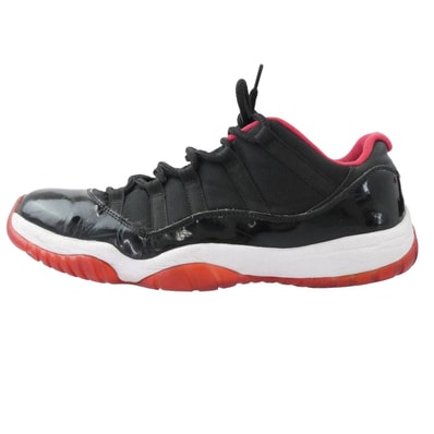 NIKE ナイキ スニーカー 528895-012 AIR JORDAN 11 RETRO LOW BRED エア ジョーダン レトロ ロー ブレッド スニーカー ブラック系 レッド系 29cm【中古】