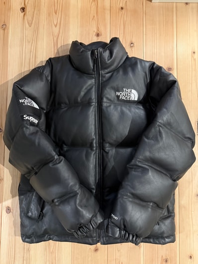 Supreme x The North Face Leather Nuptse Jacket "Black"