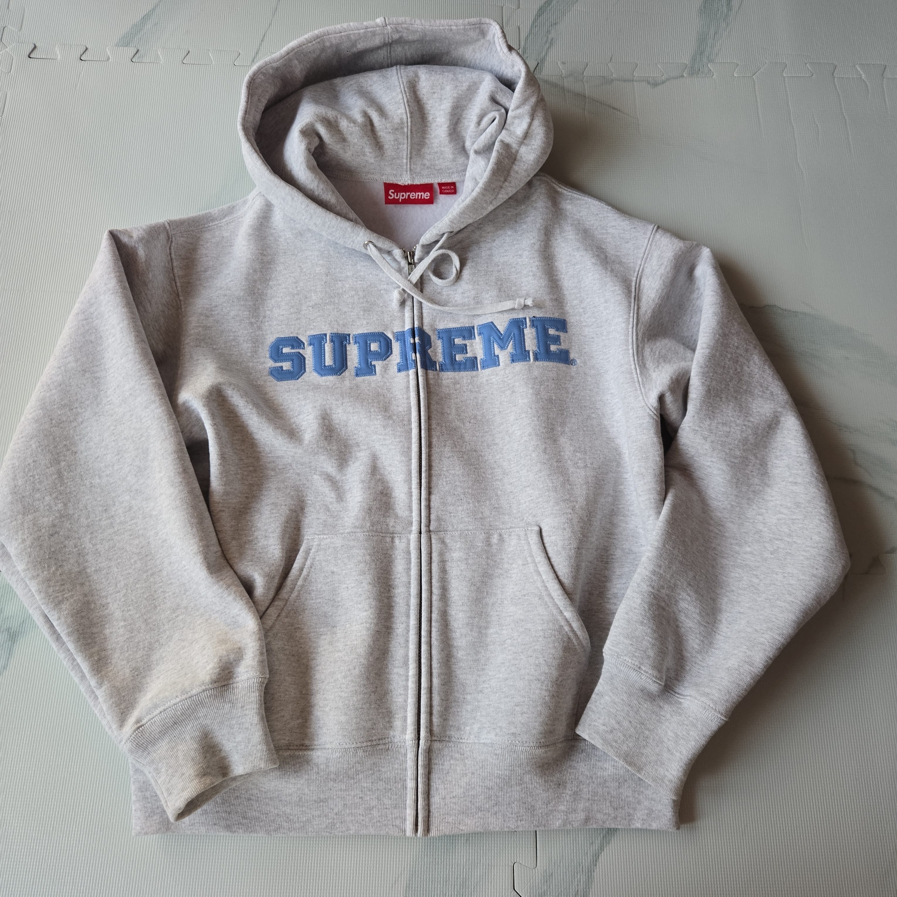 Supreme Collegiate Applique Zip Up Hooded Sweatshirt 