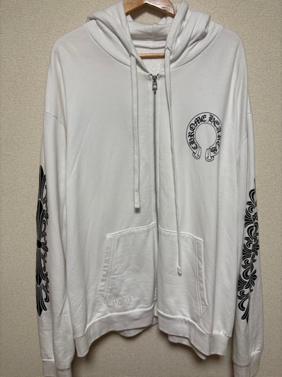 Chrome Hearts Horseshoe Floral Pullover Hoodie "White"
