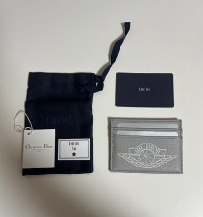 Dior x Air Jordan Wings Card Case "Gray"